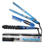 Glam Wave™ - Combo plancha, peine y rizador